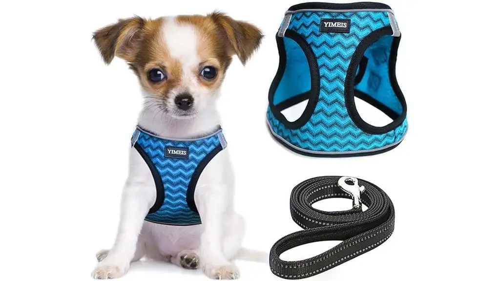 blue no pull dog harness